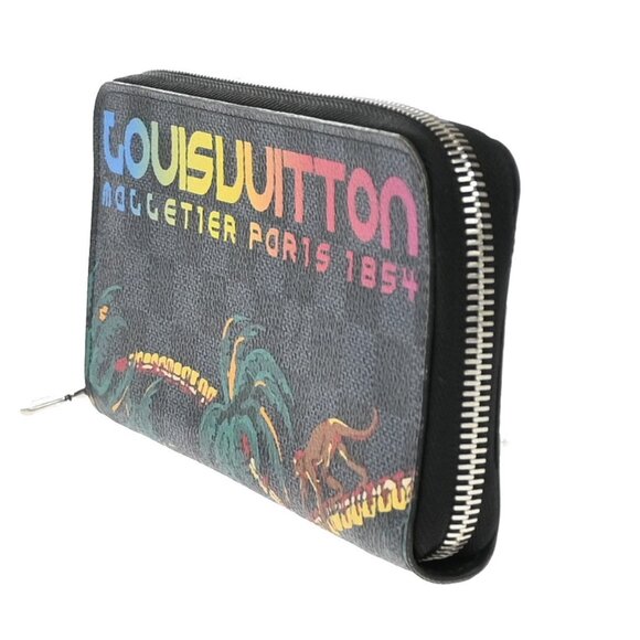 LOUIS VUITTON Zippy Walet Vertical Damier Cobalt Jungle Print - Picture 2 of 13